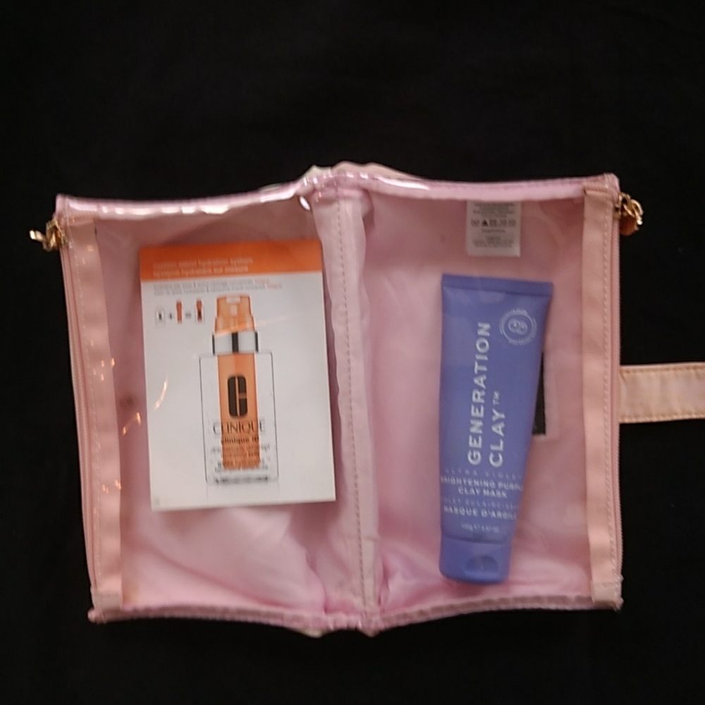 Makeup bag with amazing face mask